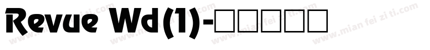 Revue Wd(1)字体转换